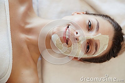 Blissful Woman Enjoying SPA Stock Photo