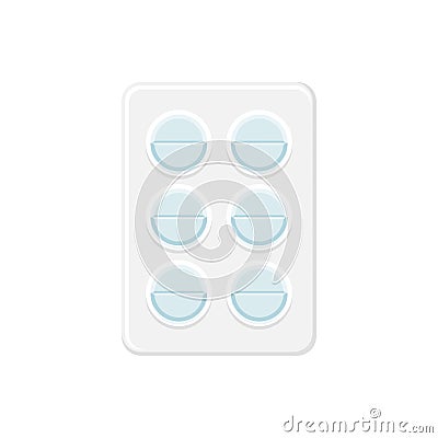 blister pill tablets vector illustration in flat style design Vector Illustration