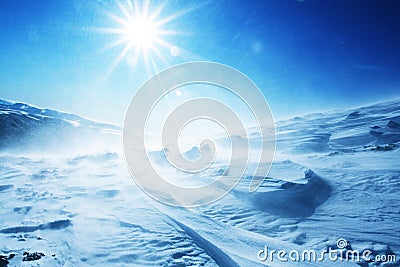 Blizzard Stock Photo