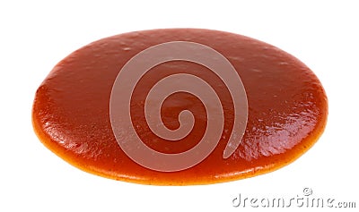 Blob of taco sauce on a white background Stock Photo