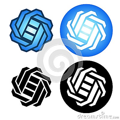 Block chain based crypto currency Gods Unchained GODS logo vector illustration design Vector Illustration