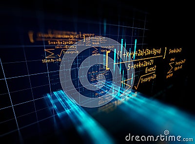 Block chain network concept on technology background Stock Photo