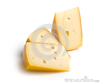 Block of edam cheese Stock Photo