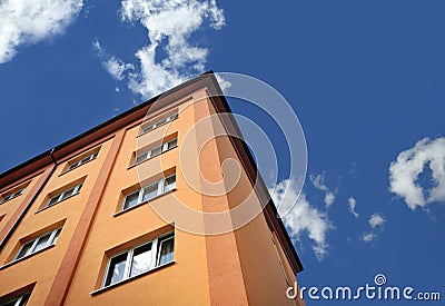 Block of flats - apartment building Stock Photo