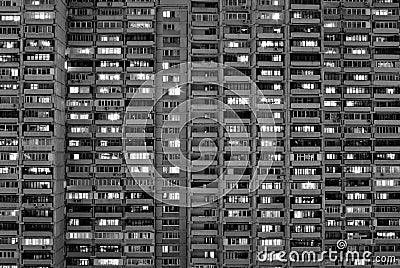 Block of flats in big city Stock Photo