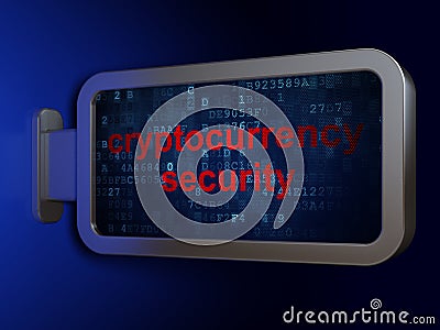 Blockchain concept: Cryptocurrency Security on billboard background Stock Photo
