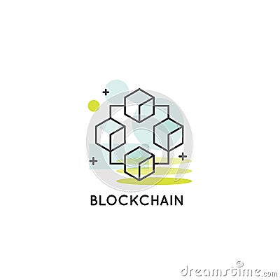 Blockchain Cryptocurrency Exchange, Buying and Selling, Continuously Growing List of Records Concept Stock Photo