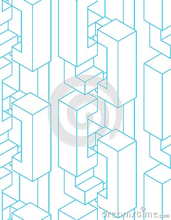 Blockchain network background. Technology block chain abstract s Vector Illustration