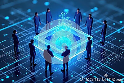 Optimistic Blockchain Nodes and Their Utilization Stock Photo