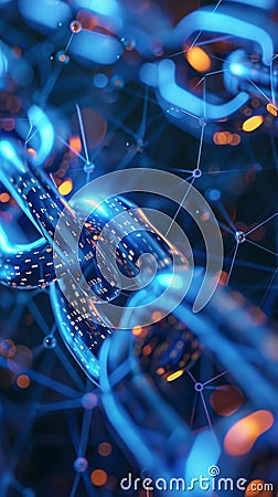 Blockchain technology applied to secure voting systems ensuring transparency and integrity in elections Stock Photo