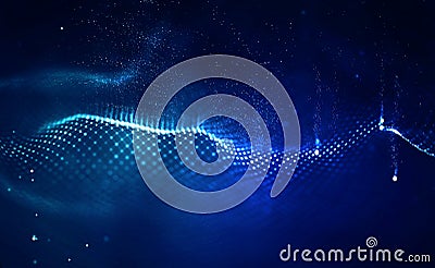 Blockchain technology background. Cryptocurrency fintech block chain network and programming concept. Abstract Segwit. Stock Photo