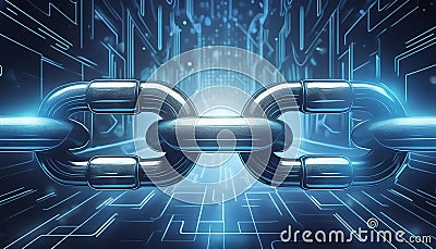 Blockchain technology, creating secure and transparent transactions Stock Photo