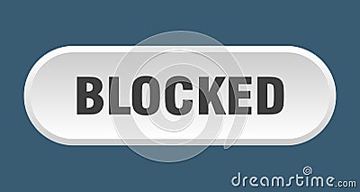 blocked button Vector Illustration