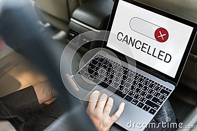 Blocked Unavailable Decline Accesibility Closed Stock Photo