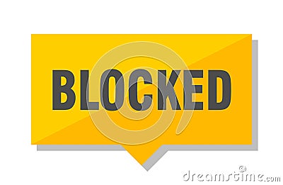 Blocked price tag Vector Illustration