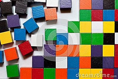 Blocks abstract Stock Photo