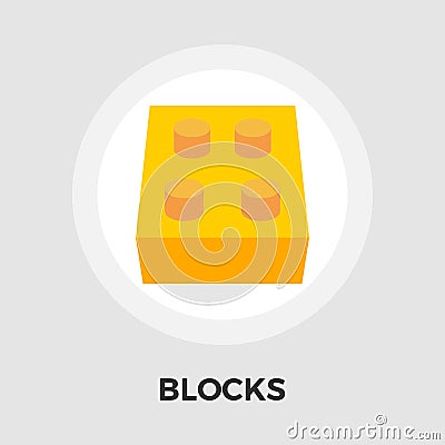 Blocks Vector Flat Icon Vector Illustration