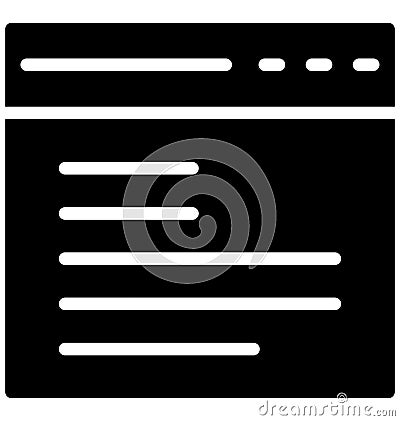 Blog, content Isolated Vector Icon That can be very easily edit or modified. Vector Illustration