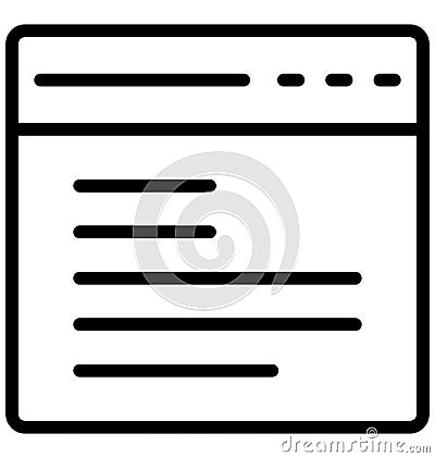 Blog, content Isolated Vector Icon That can be very easily edit or modified. Blog, content Isolated Vector Icon That can be very Vector Illustration