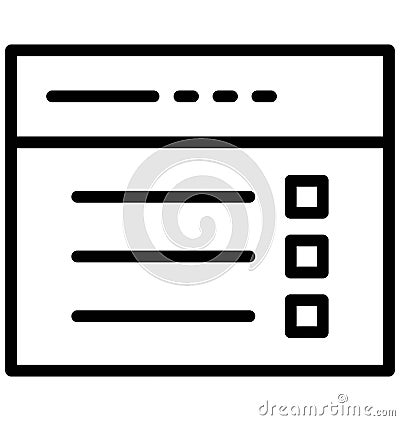 Blog Isolated Vector Icon which can easily modify or edit Vector Illustration