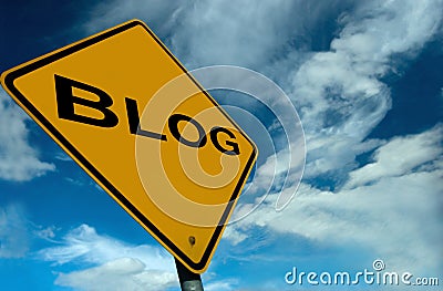 Blog Sign Stock Photo