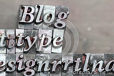 Blog, type Stock Photo