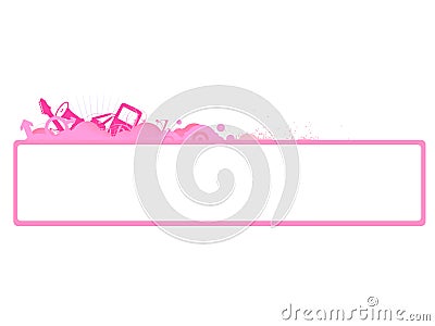 Blog web site header design vector Vector Illustration