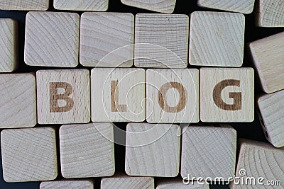 BLOG, weblog, discussion or write information on website concept Stock Photo