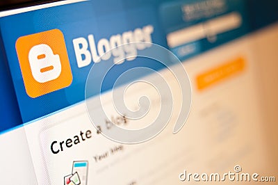 Blogger Editorial Stock Photo