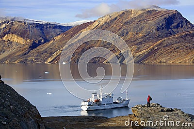 Blomsterbugten - Franz Joseph Fjord - Greenland Stock Photo