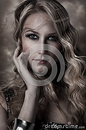 Blond angel Stock Photo