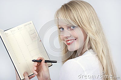 Blond beautiful girl Stock Photo