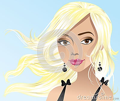 Blond beauty Stock Photo