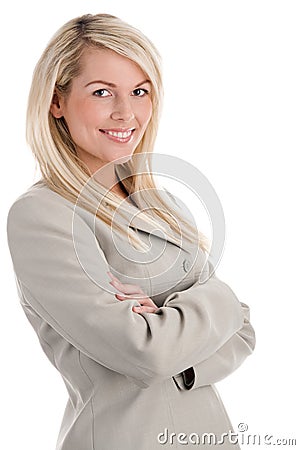 Blond businesswoman Stock Photo