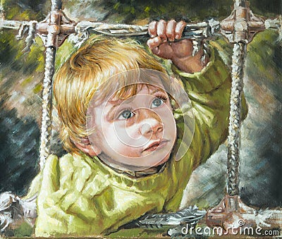 Blond child Stock Photo