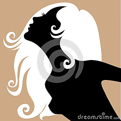 Blond girl Vector Illustration