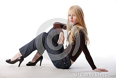 Blond Model Stock Photo