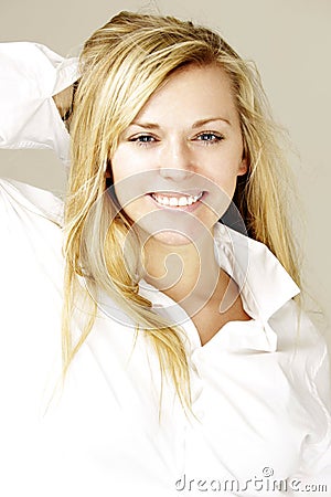 Blond Model Stock Photo