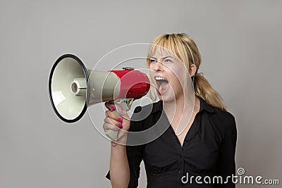 What have you got to shout about Stock Photo