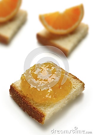 Blonde orange jam Stock Photo