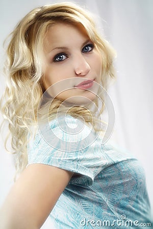 Blonde Teenager Stock Photo