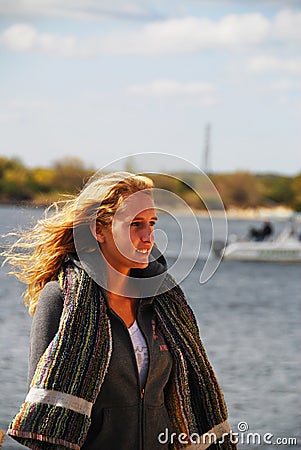 Blonde Teenager Stock Photo