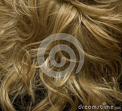 Blondie wig Stock Photo