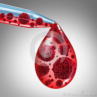 Blood Cancer Cartoon Illustration