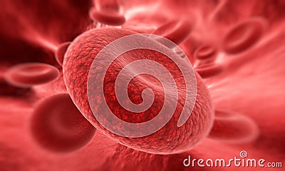 Blood cell in focus Stock Photo