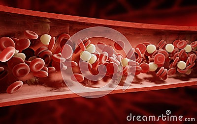 Blood cells Stock Photo