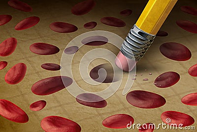 Blood Disorder Cartoon Illustration