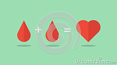 Blood donation saves lives Vector Illustration