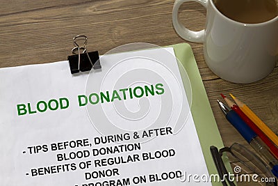 Blood donations Stock Photo