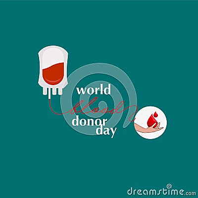 World Blood Donor Day Vector Template Design Illustration Vector Illustration